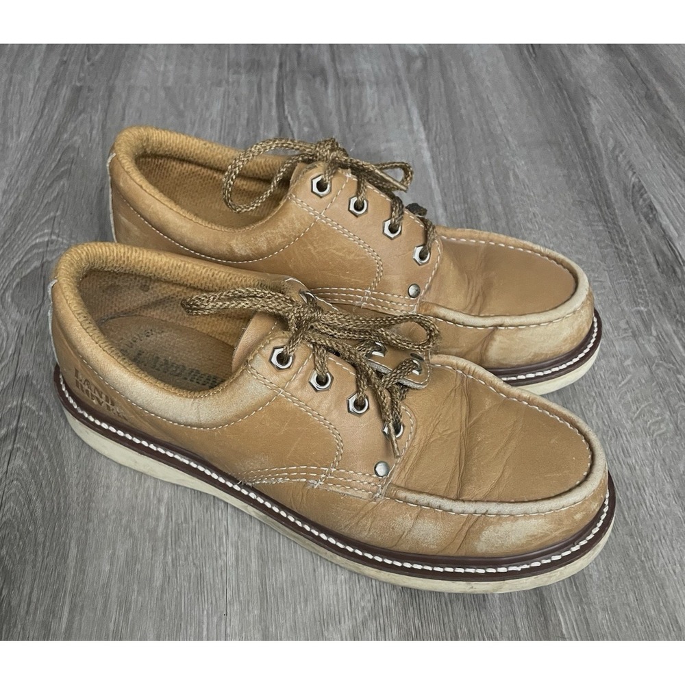Vintage Thom McAn‎ Land Rover Leather Low Boots Men's Size 8.5 KOREA